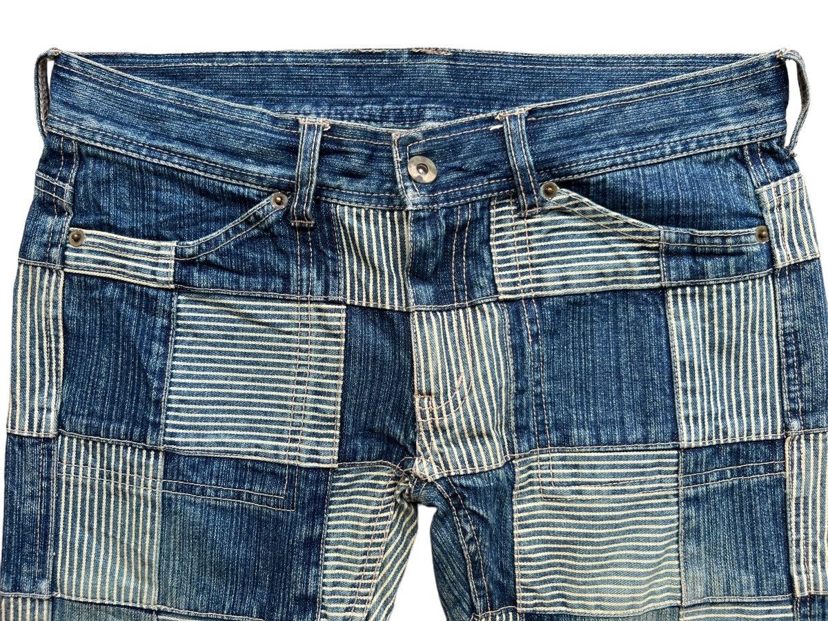 Beauty Beast × Japanese Brand Japanese Brand Inspired by Kapital Patchwork Jeans 31x28.5 Size 31" - 6 Thumbnail