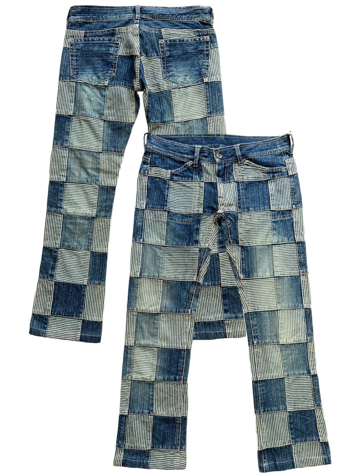 Beauty Beast × Japanese Brand Japanese Brand Inspired by Kapital Patchwork Jeans 31x28.5 Size 31" - 1 Thumbnail