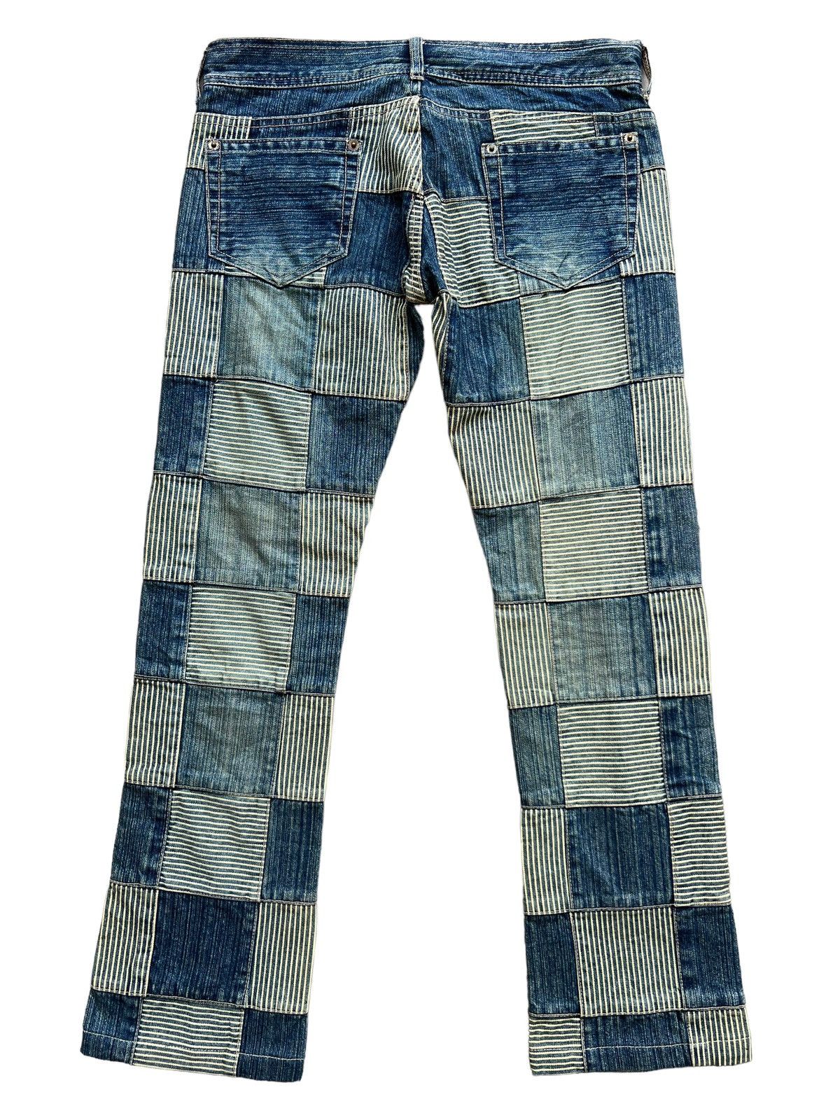 Beauty Beast × Japanese Brand Japanese Brand Inspired by Kapital Patchwork Jeans 31x28.5 Size 31" - 3 Thumbnail