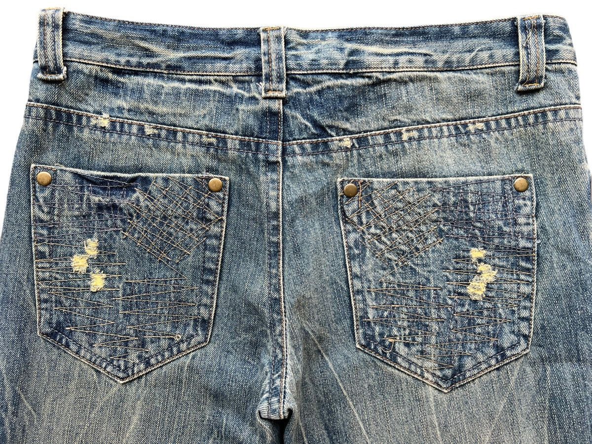 Japanese Brand Japanese Brand Distressed Faded Rusted Flare Jeans 34x35 Size US 34 / EU 50 - 9 Thumbnail