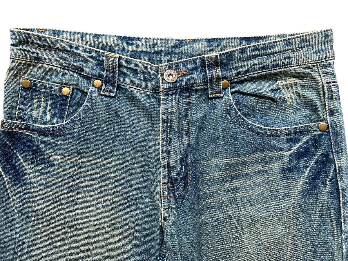 Japanese Brand Japanese Brand Distressed Faded Rusted Flare Jeans 34x35 Size US 34 / EU 50 - 8 Thumbnail