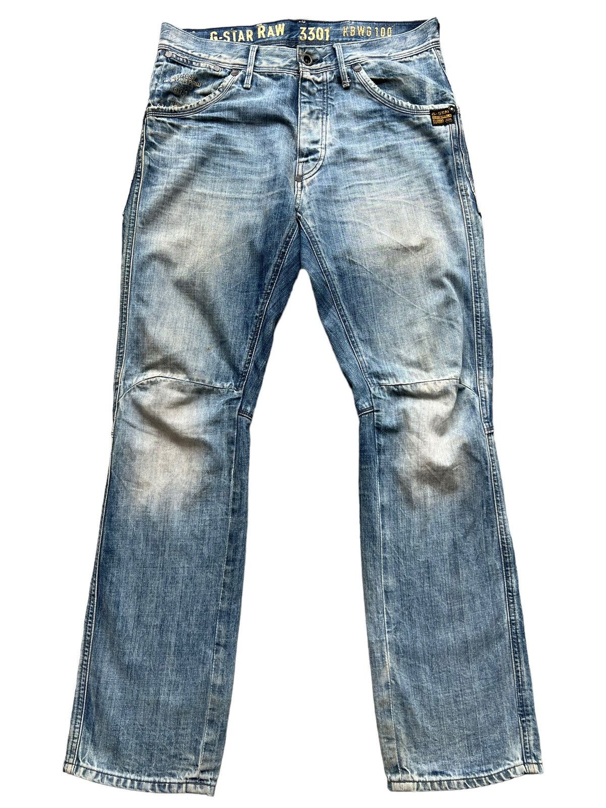 G-Star G-Star Raw Denim Jeans G star Distressed Jeans 35x33 Size US 33 - 2 Thumbnail