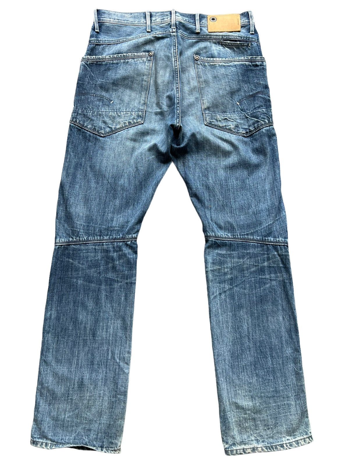 G-Star G-Star Raw Denim Jeans G star Distressed Jeans 35x33 Size US 33 - 3 Thumbnail