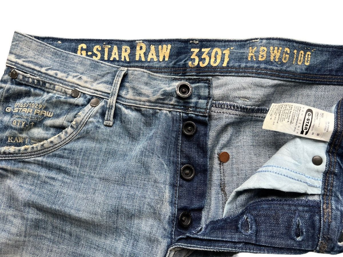 G-Star G-Star Raw Denim Jeans G star Distressed Jeans 35x33 Size US 33 - 11 Thumbnail