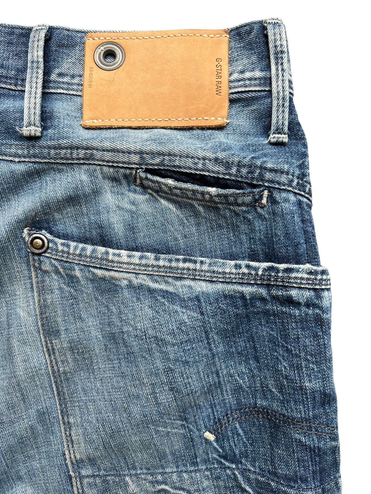 G-Star G-Star Raw Denim Jeans G star Distressed Jeans 35x33 Size US 33 - 10 Thumbnail