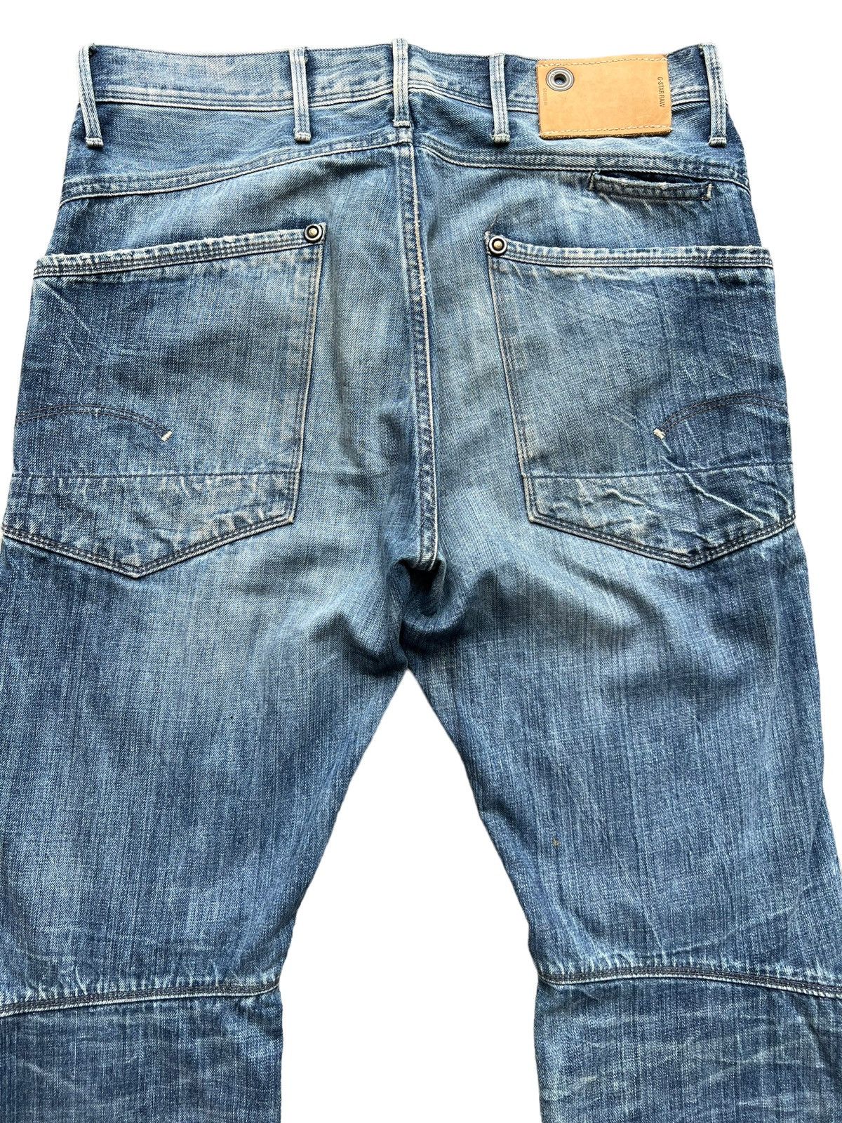 G-Star G-Star Raw Denim Jeans G star Distressed Jeans 35x33 Size US 33 - 6 Thumbnail