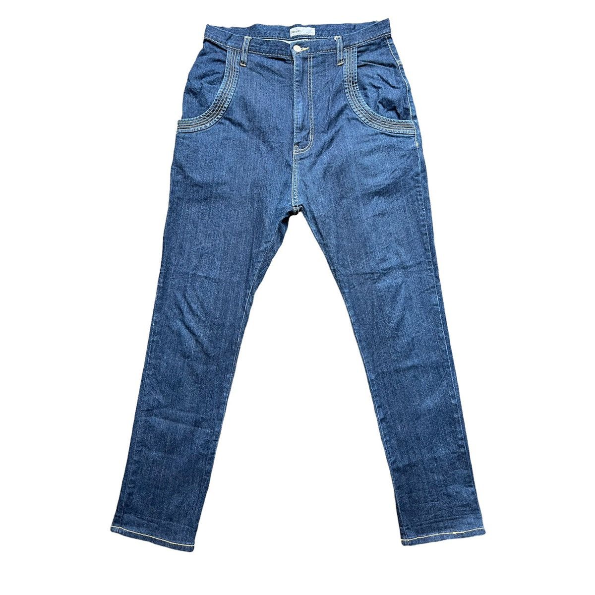 Issey Miyake Issey Miyake Denim Jeans Ne Net Mushroom Denim Jeans Size US 32 / EU 48 - 3 Thumbnail