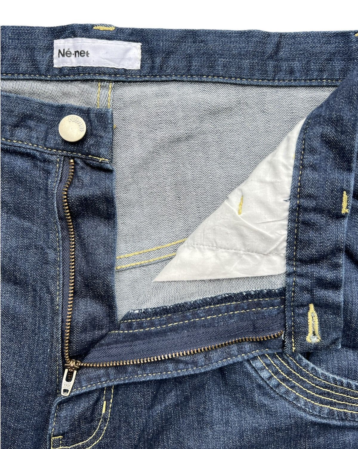 Issey Miyake Issey Miyake Denim Jeans Ne Net Mushroom Denim Jeans Size US 32 / EU 48 - 10 Thumbnail