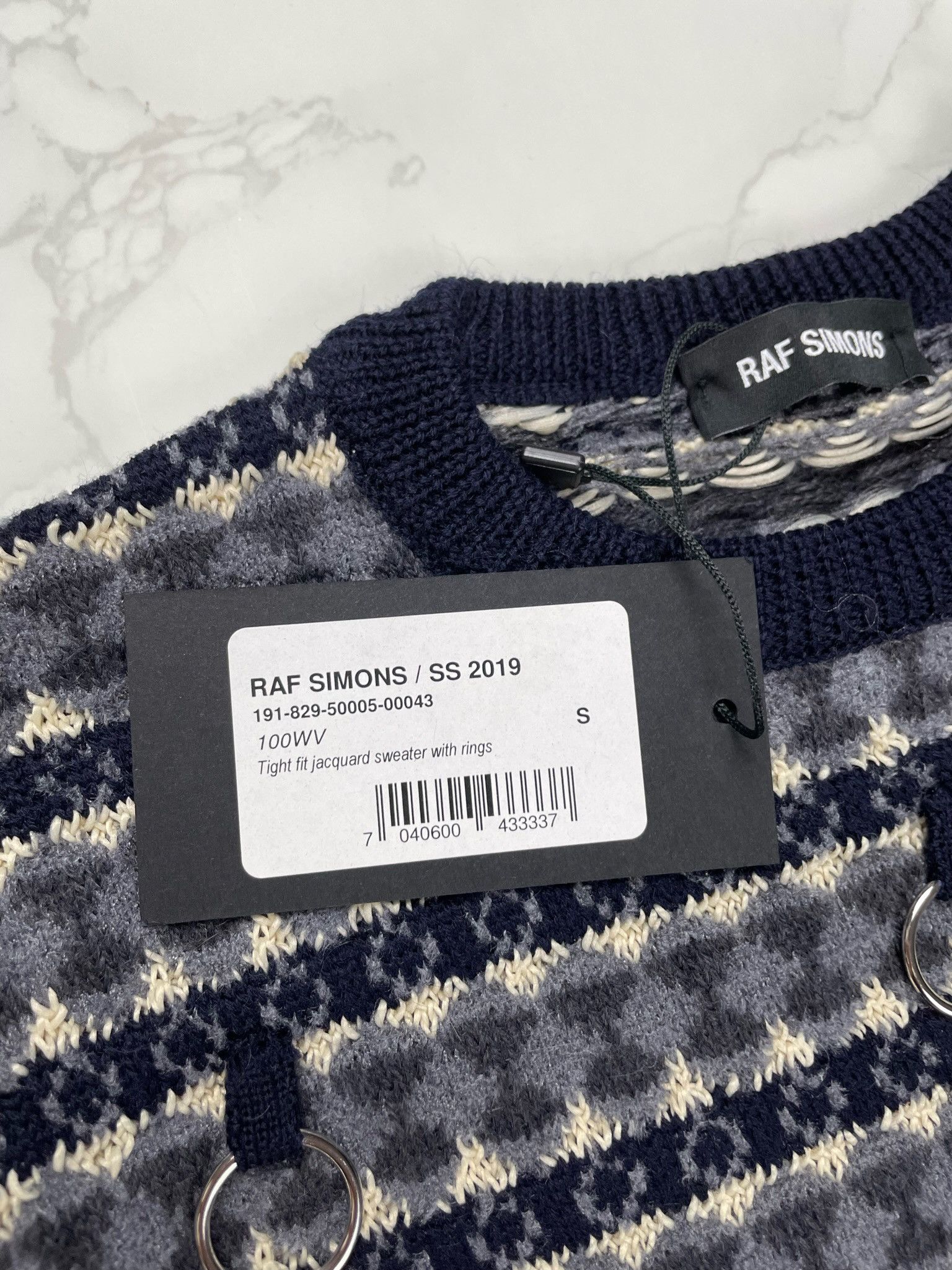 Raf Simons 🔥65% OFF🔥 [SALE] Raf Simons Jacquard Rings Tight Sweater Size US S / EU 44-46 / 1 - 9 Thumbnail