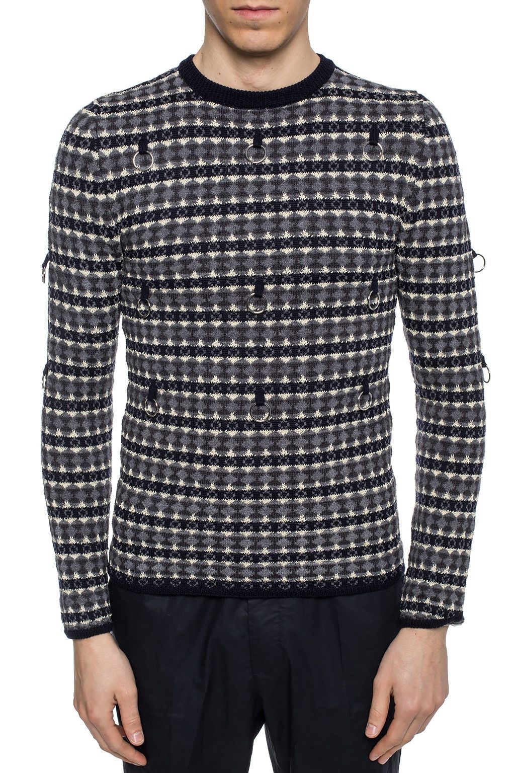 Raf Simons 🔥65% OFF🔥 [SALE] Raf Simons Jacquard Rings Tight Sweater Size US S / EU 44-46 / 1 - 1 Thumbnail