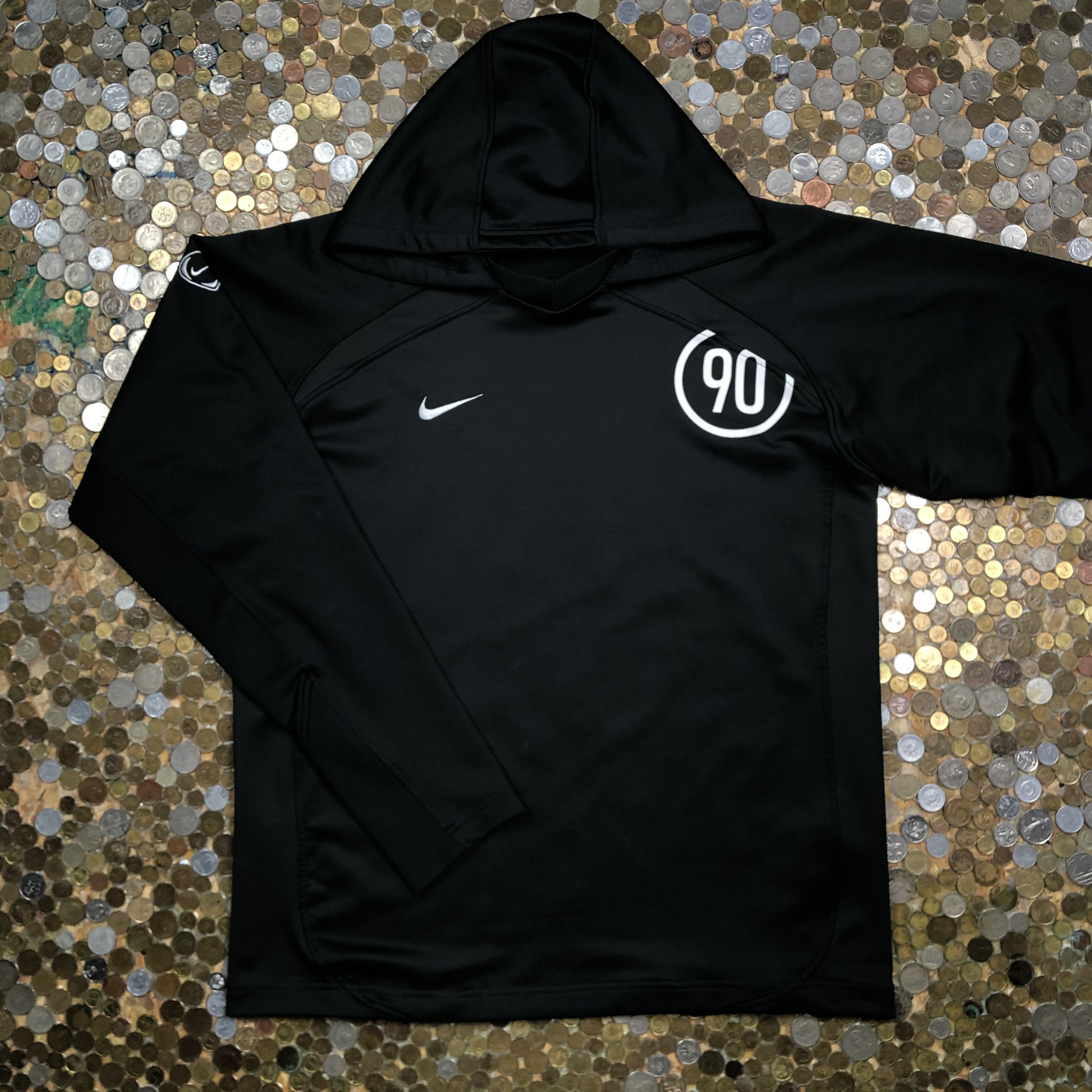 Nike 00s T90 Asymmetrical Stretch Panelled Pullover - Size