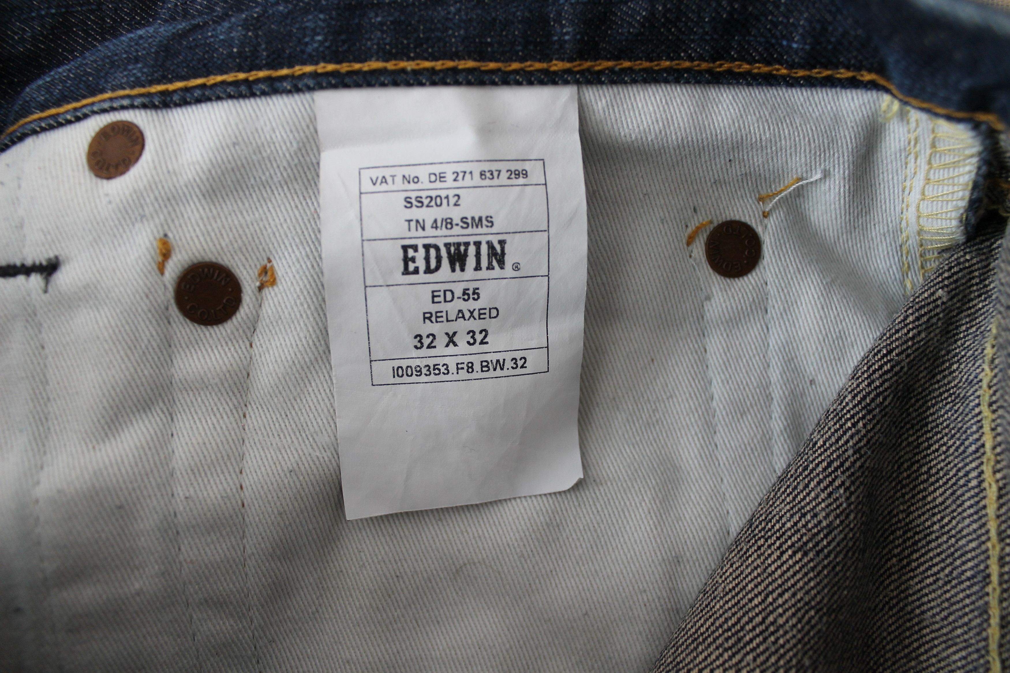 Edwin Edwin ED-55 Relaxed navy jeans Size US 32 / EU 48 - 6 Thumbnail