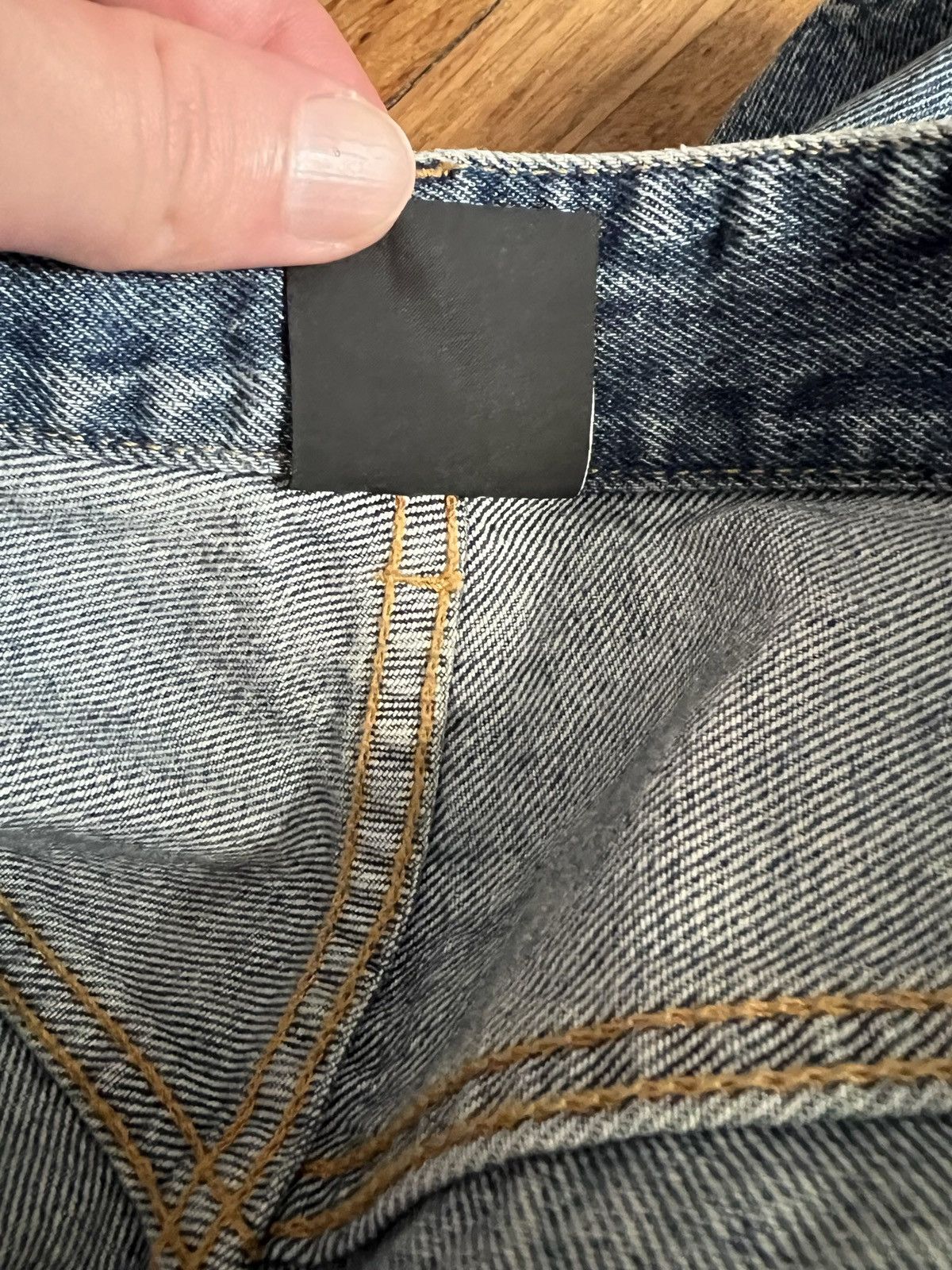 Adidas × Balenciaga *RARE* Balenciaga X Adidas jeans light wash Size US 34 / EU 50 - 6 Thumbnail