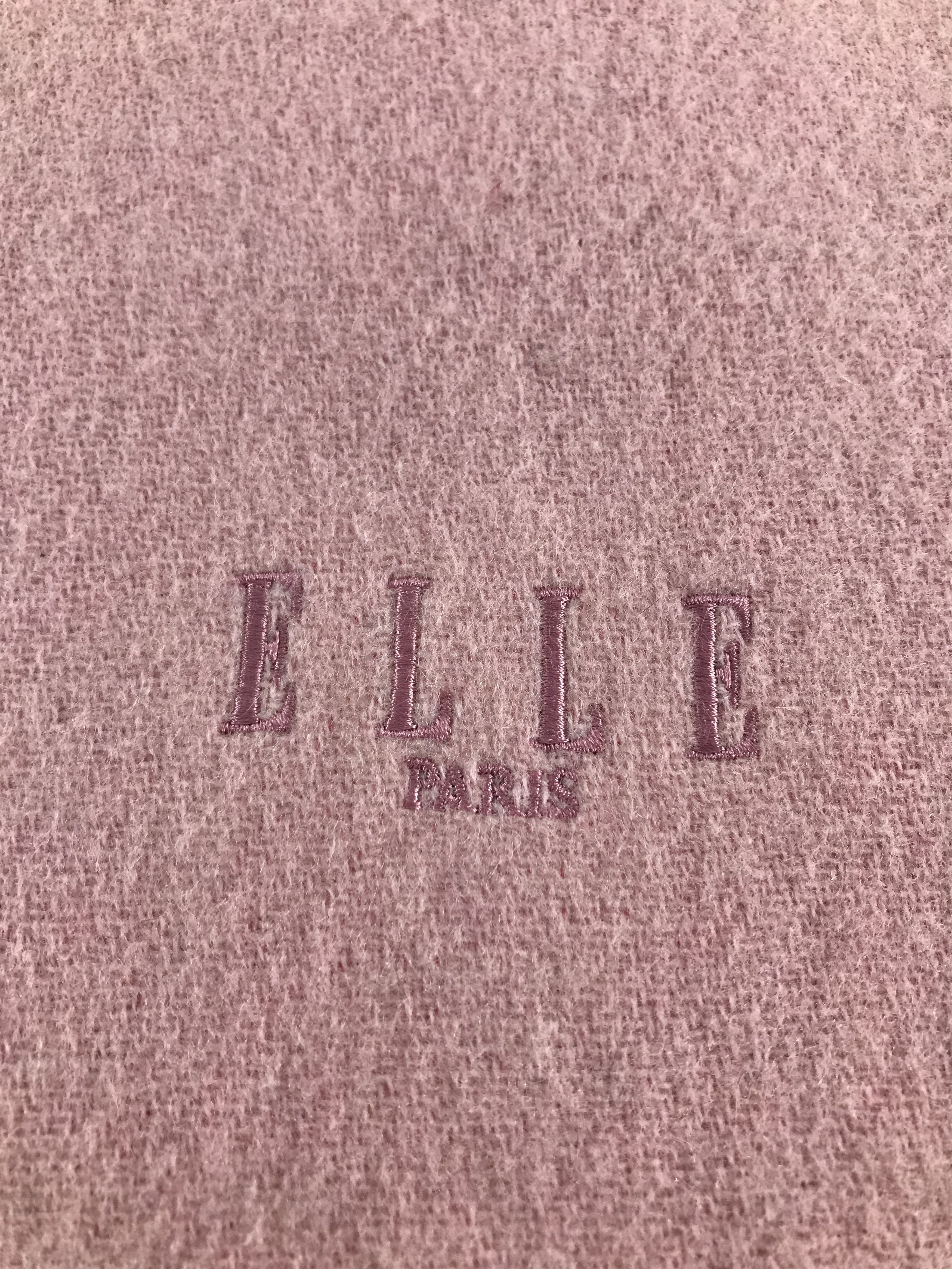 Japanese Brand Elle Wool Scarf Muffler V248 Size ONE SIZE - 4 Thumbnail