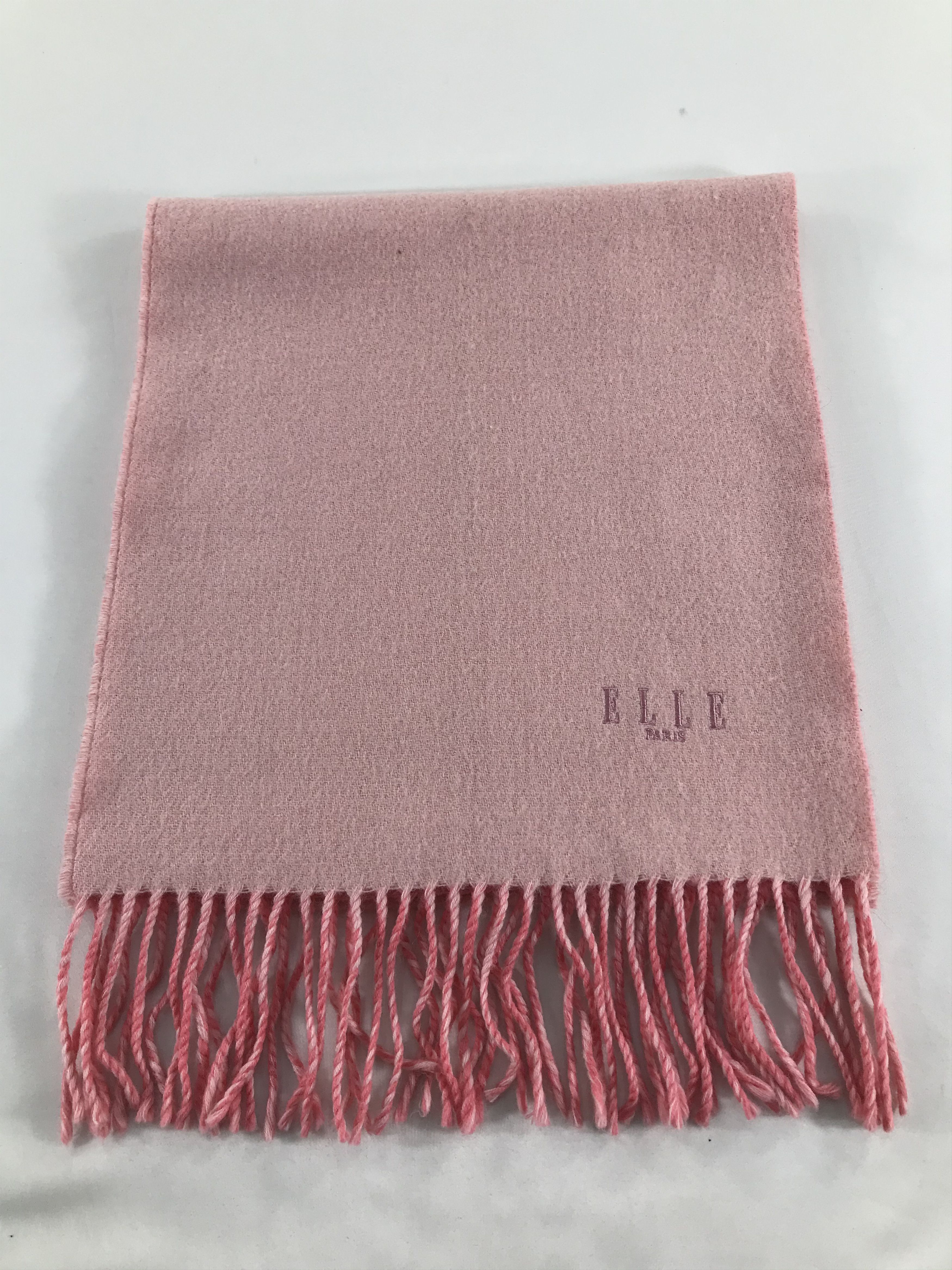 Japanese Brand Elle Wool Scarf Muffler V248 Size ONE SIZE - 2 Thumbnail