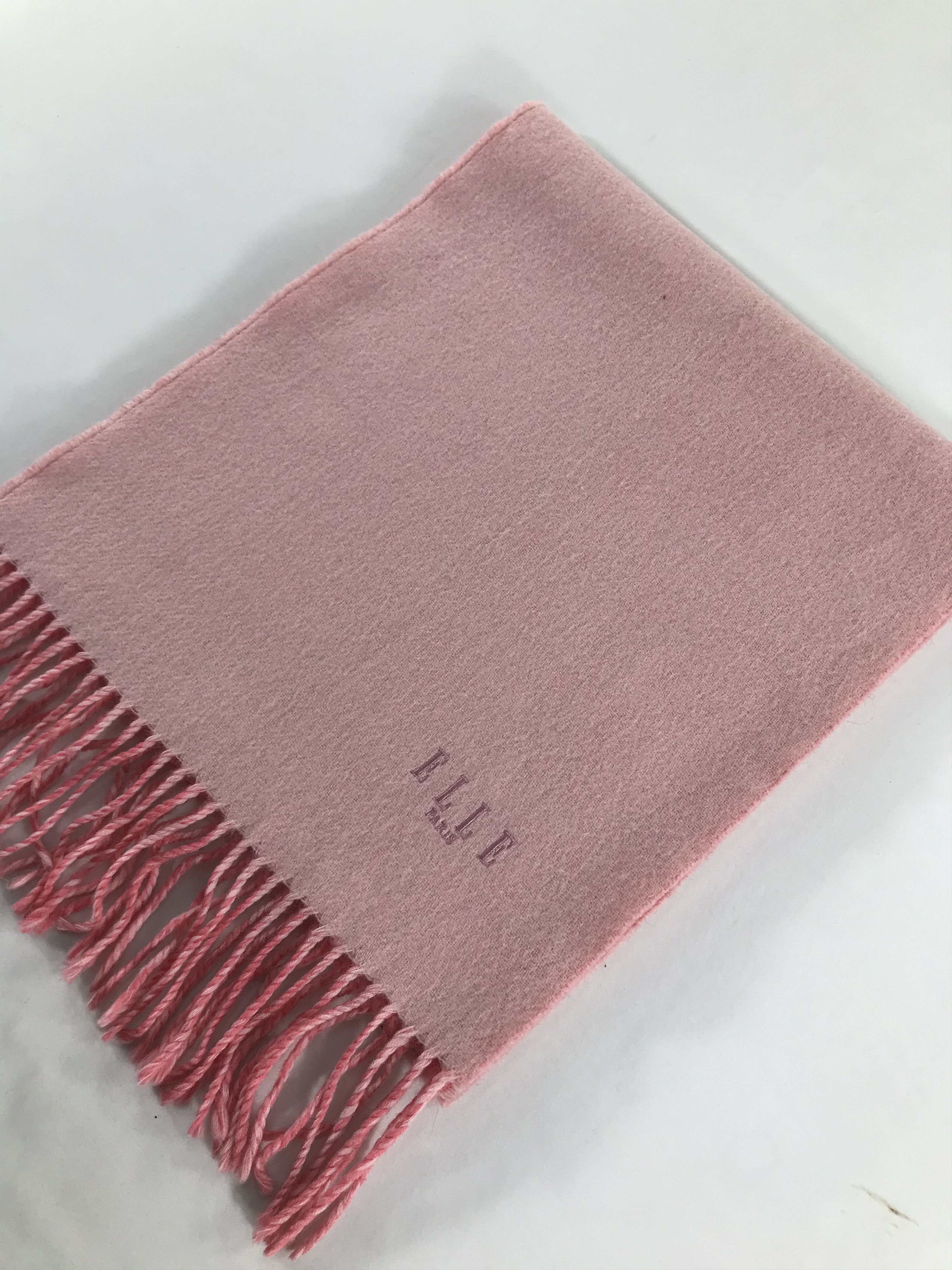 Japanese Brand Elle Wool Scarf Muffler V248 Size ONE SIZE - 3 Thumbnail