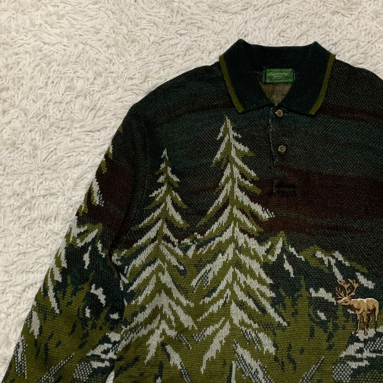 Japanese Brand Laurel Valley Nice Design Knit Size US M / EU 48-50 / 2 - 3 Thumbnail
