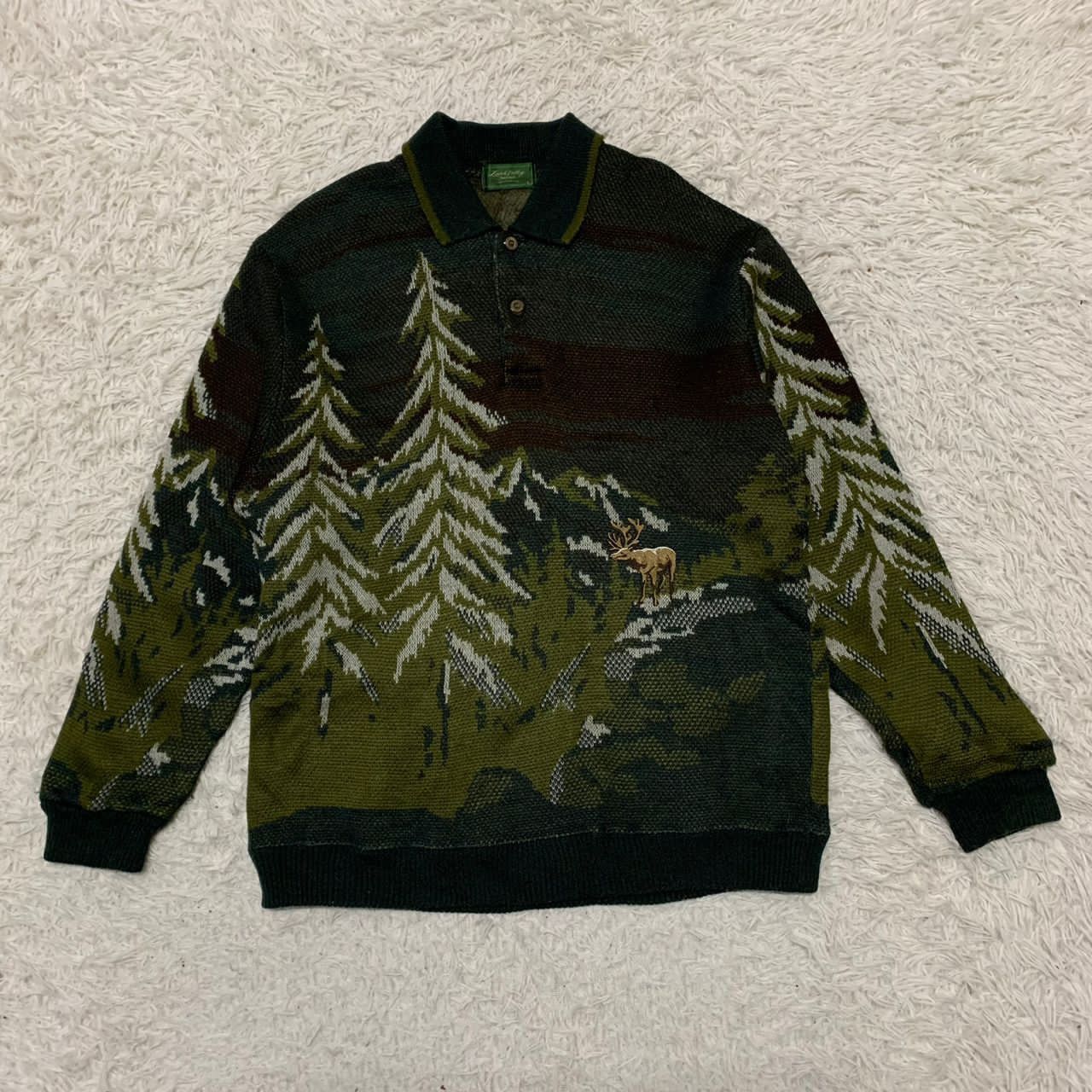 Japanese Brand Laurel Valley Nice Design Knit Size US M / EU 48-50 / 2 - 12 Thumbnail
