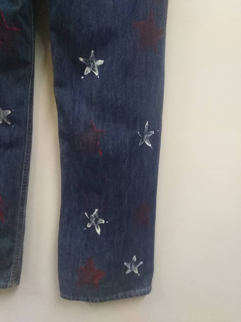 Gap Vintage GAP 1969 Painted Jeans Size US 32 / EU 48 - 18 Thumbnail