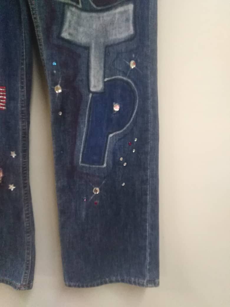 Gap Vintage GAP 1969 Painted Jeans Size US 32 / EU 48 - 10 Thumbnail