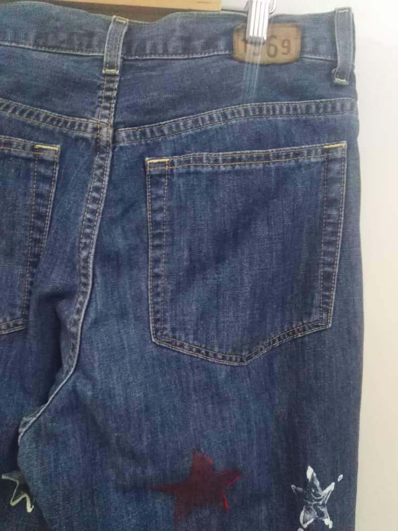 Gap Vintage GAP 1969 Painted Jeans Size US 32 / EU 48 - 13 Thumbnail