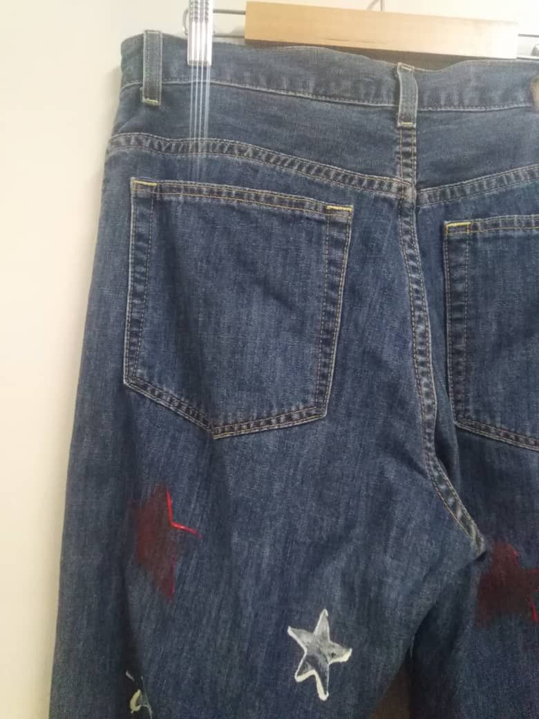 Gap Vintage GAP 1969 Painted Jeans Size US 32 / EU 48 - 14 Thumbnail