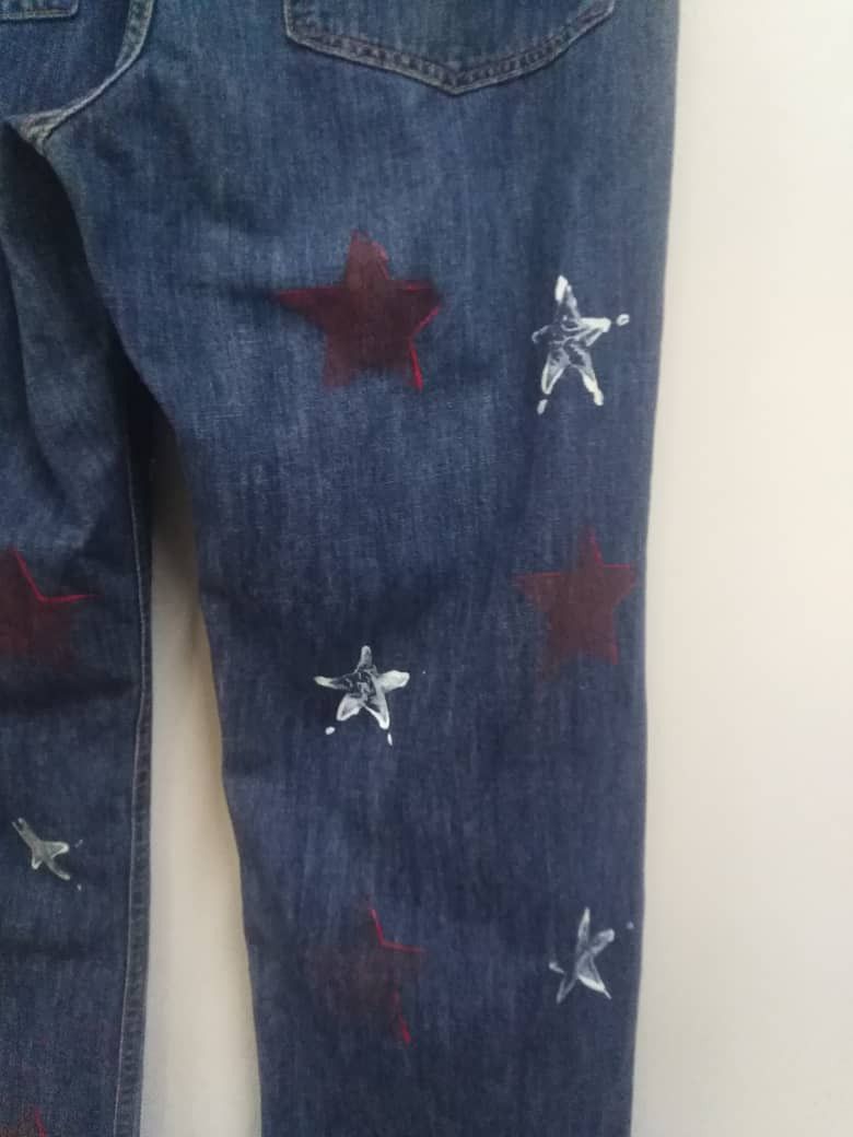 Gap Vintage GAP 1969 Painted Jeans Size US 32 / EU 48 - 17 Thumbnail