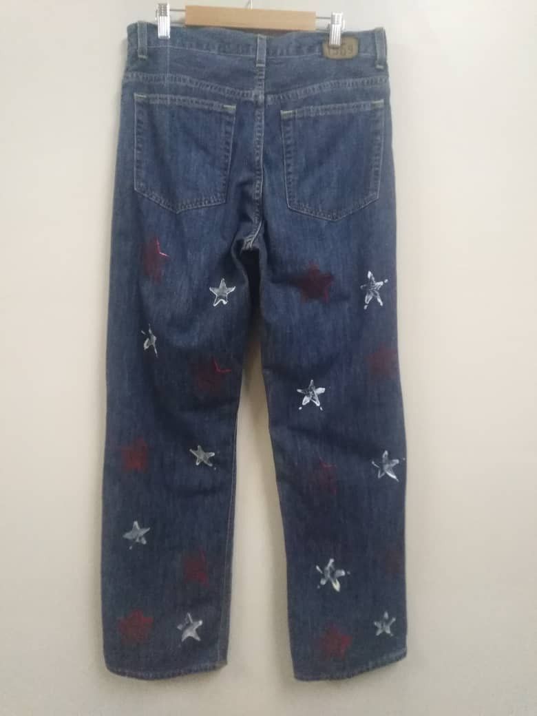 Gap Vintage GAP 1969 Painted Jeans Size US 32 / EU 48 - 1 Thumbnail