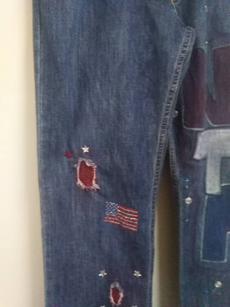 Gap Vintage GAP 1969 Painted Jeans Size US 32 / EU 48 - 11 Thumbnail