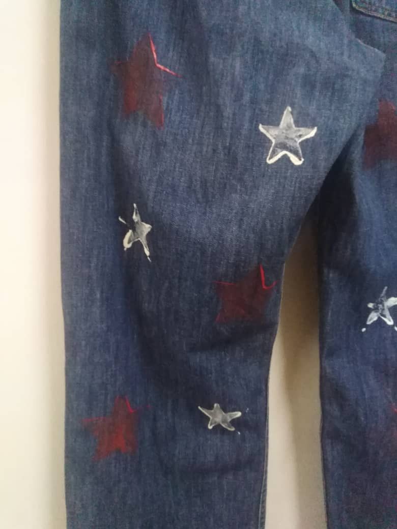 Gap Vintage GAP 1969 Painted Jeans Size US 32 / EU 48 - 19 Thumbnail