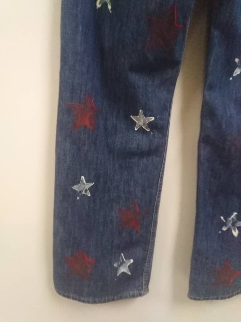 Gap Vintage GAP 1969 Painted Jeans Size US 32 / EU 48 - 20 Thumbnail