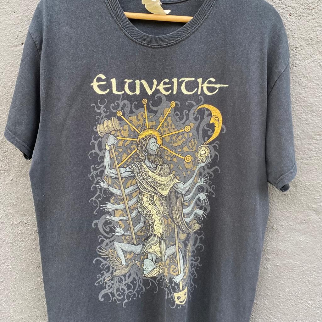 Band Tees Thrashed Faded Eluveitie Heavy Metal Band Tee Size US L / EU 52-54 / 3 - 2 Thumbnail