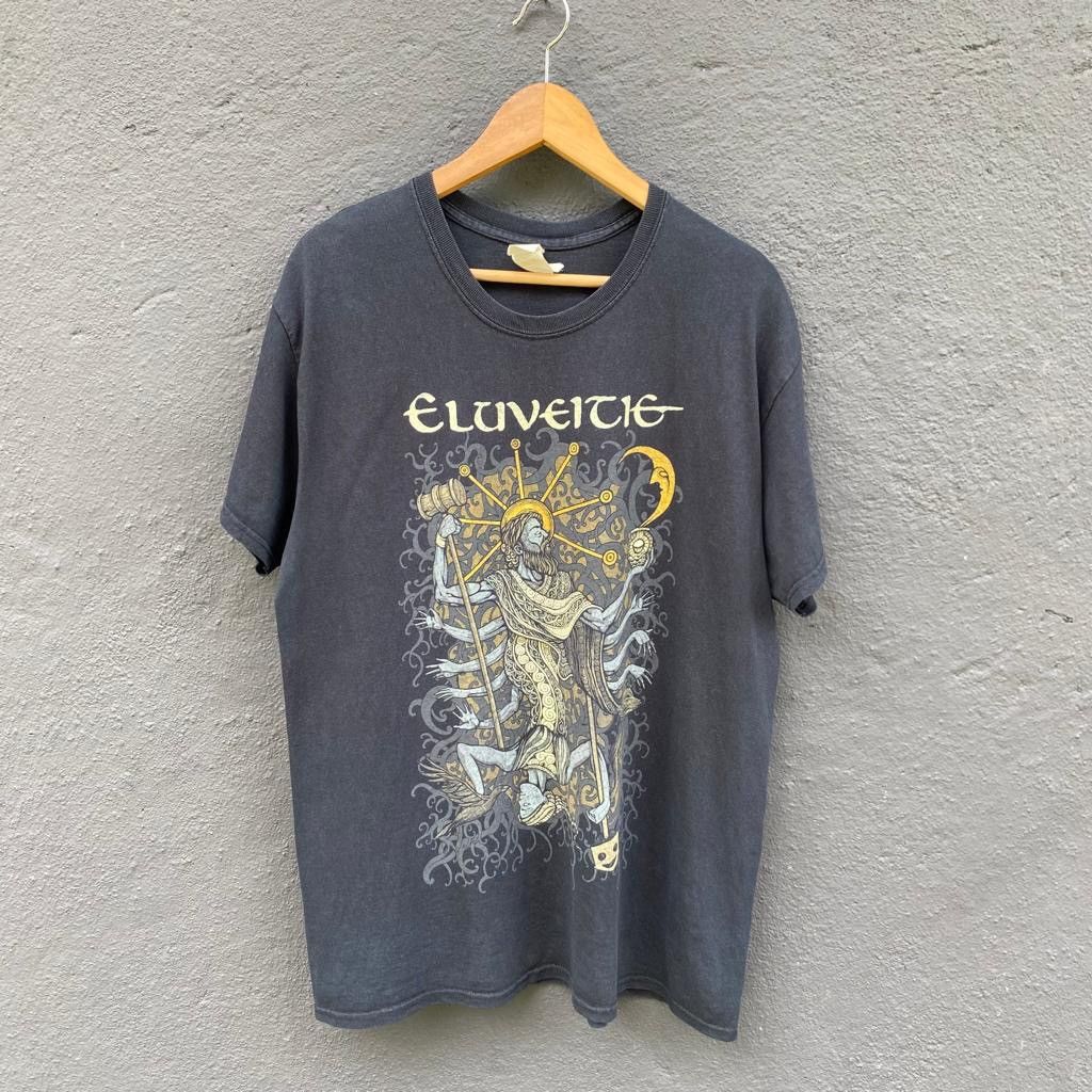 Band Tees Thrashed Faded Eluveitie Heavy Metal Band Tee Size US L / EU 52-54 / 3 - 1 Thumbnail