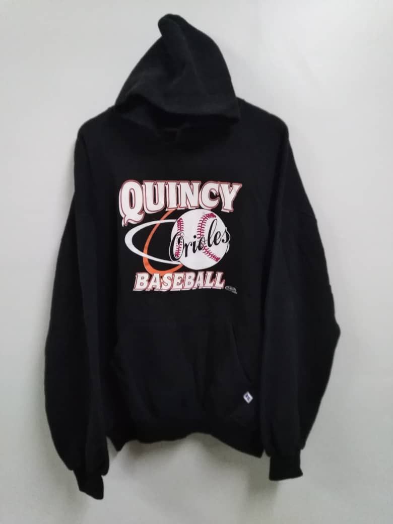 Vintage Russell Athletic Quincy Orioles Baseball Hoodies