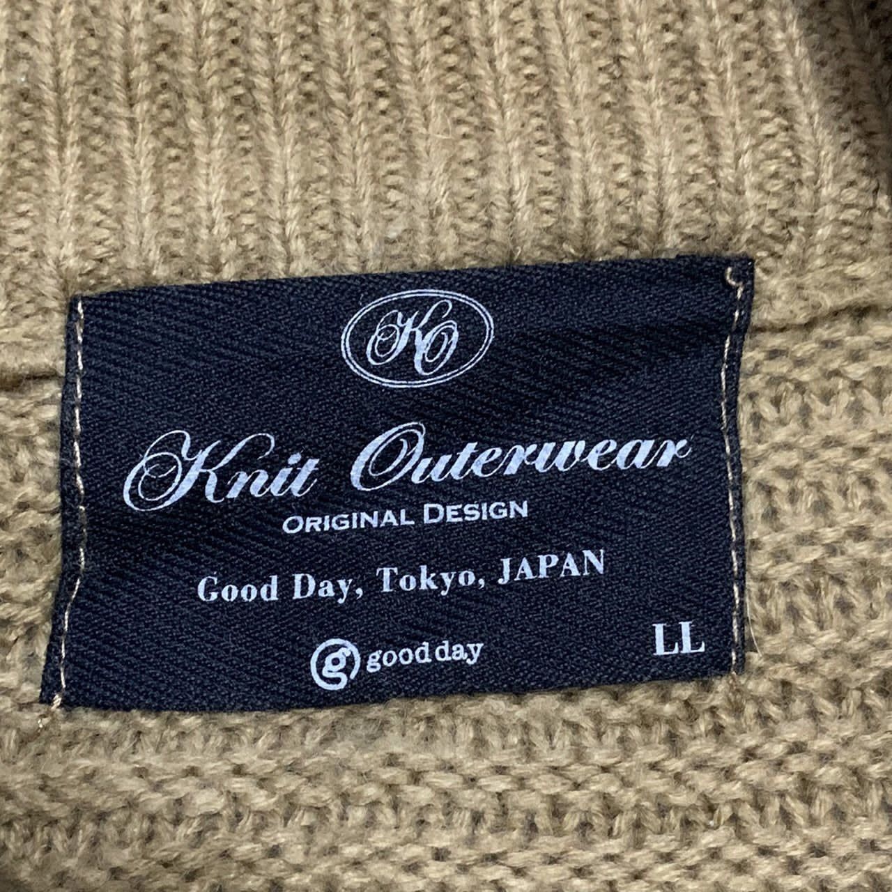 Japanese Brand Good Day Tokyo Japan Zipper knit outerwear Size US L / EU 52-54 / 3 - 9 Thumbnail