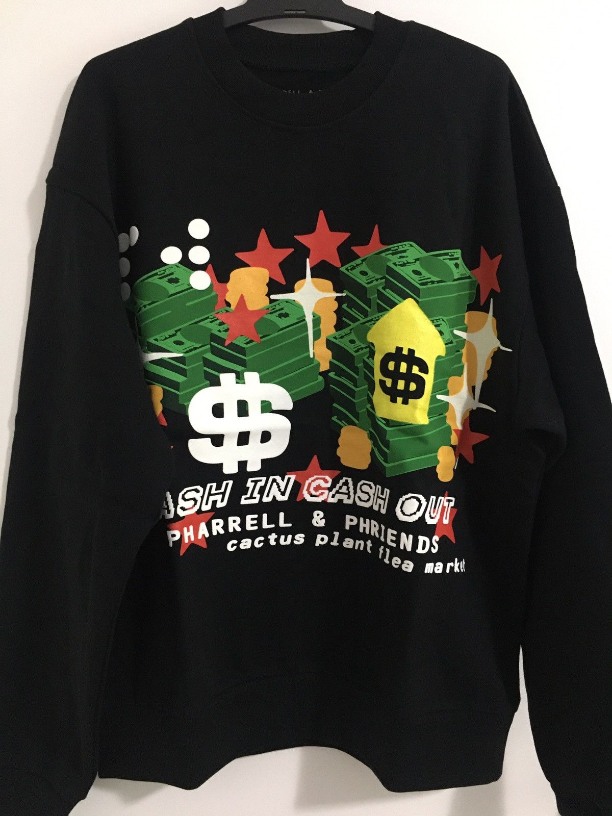 Cactus Plant Flea Market CPFM Pharrell x Phriends $ in $ out Crewneck Sweatshirt Size US L / EU 52-54 / 3 - 2 Thumbnail