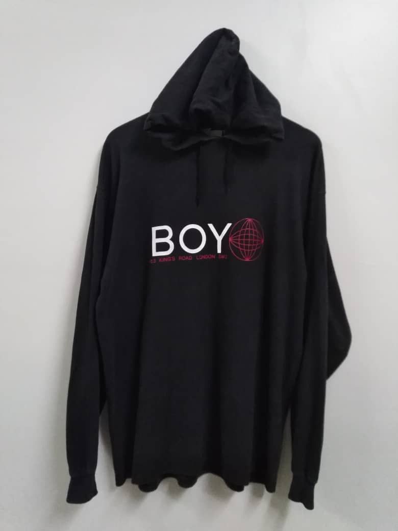 Boy London Vintage Made In USA Faded Black Big Logo Boy London Hoodies Size US L / EU 52-54 / 3 - 3 Thumbnail