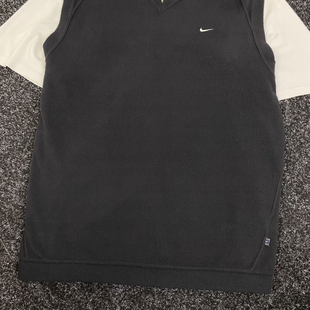 Nike × Vintage Man Fleece Nike Vintage Vest Very Rare Teddy Y2k Style Black Size US M / EU 48-50 / 2 - 3 Thumbnail