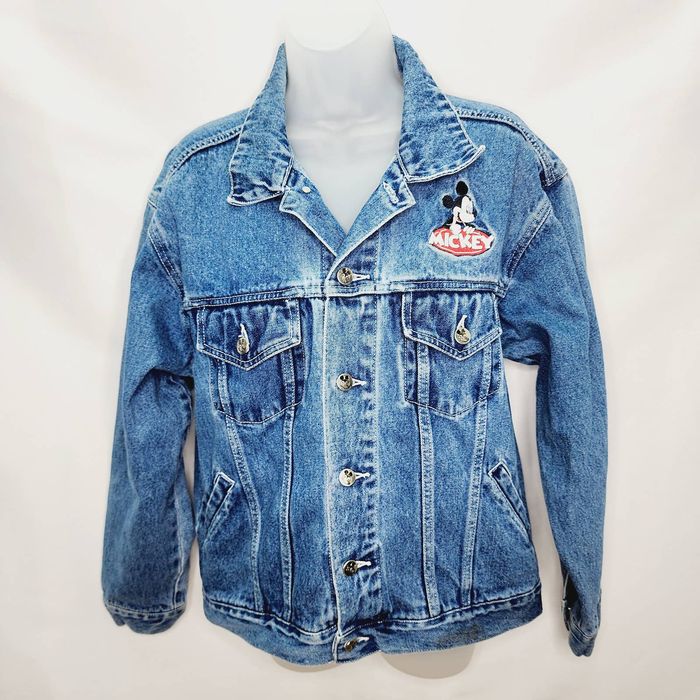 Disney Vintage Disney Mickey Mouse Embroidery Denim Jean Jacket | Grailed