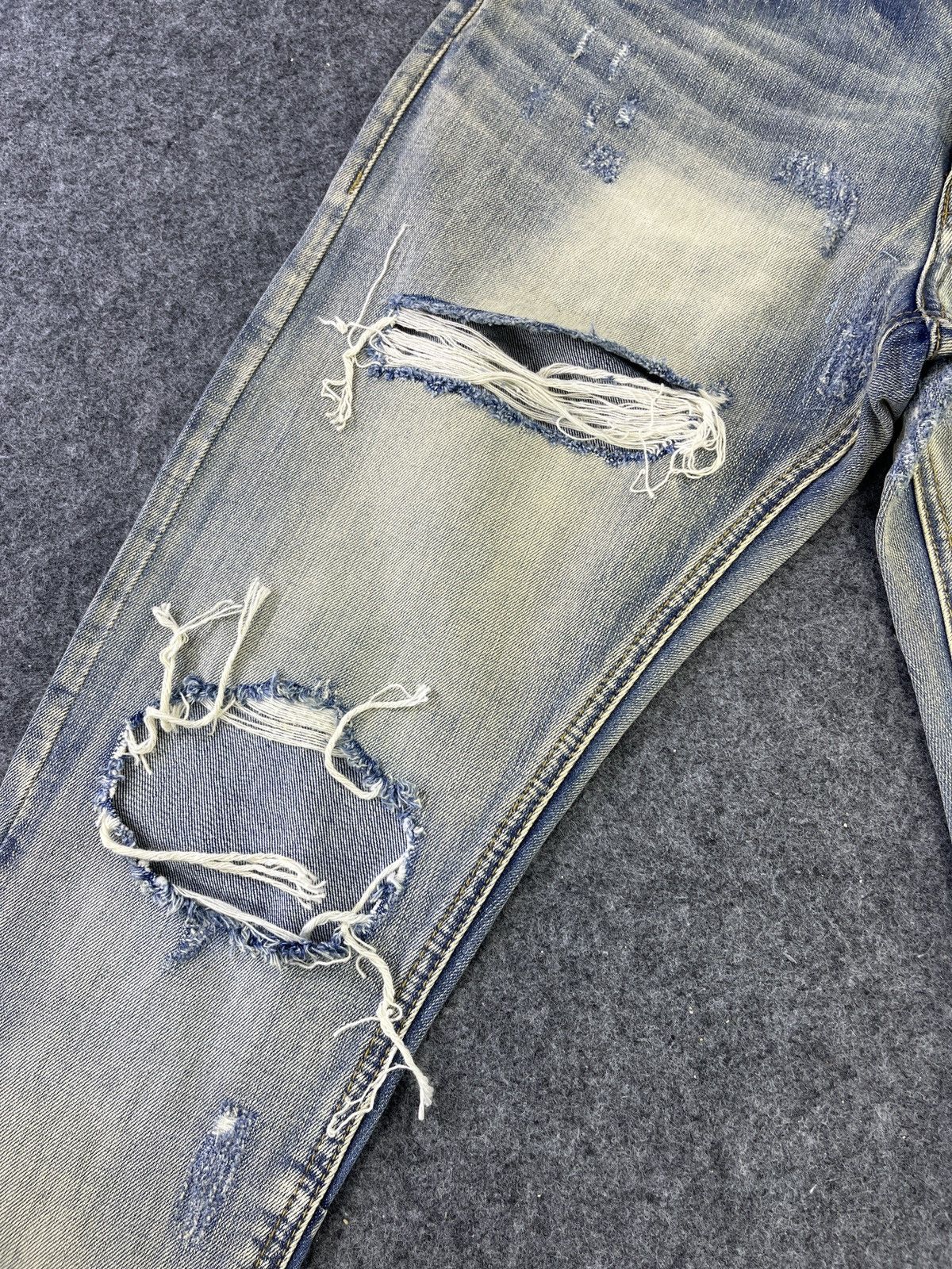 Japanese Brand × Vintage Fear Of God Selvedge Edge Jeans Distressed Denim - J862 Size US 32 / EU 48 - 14 Thumbnail