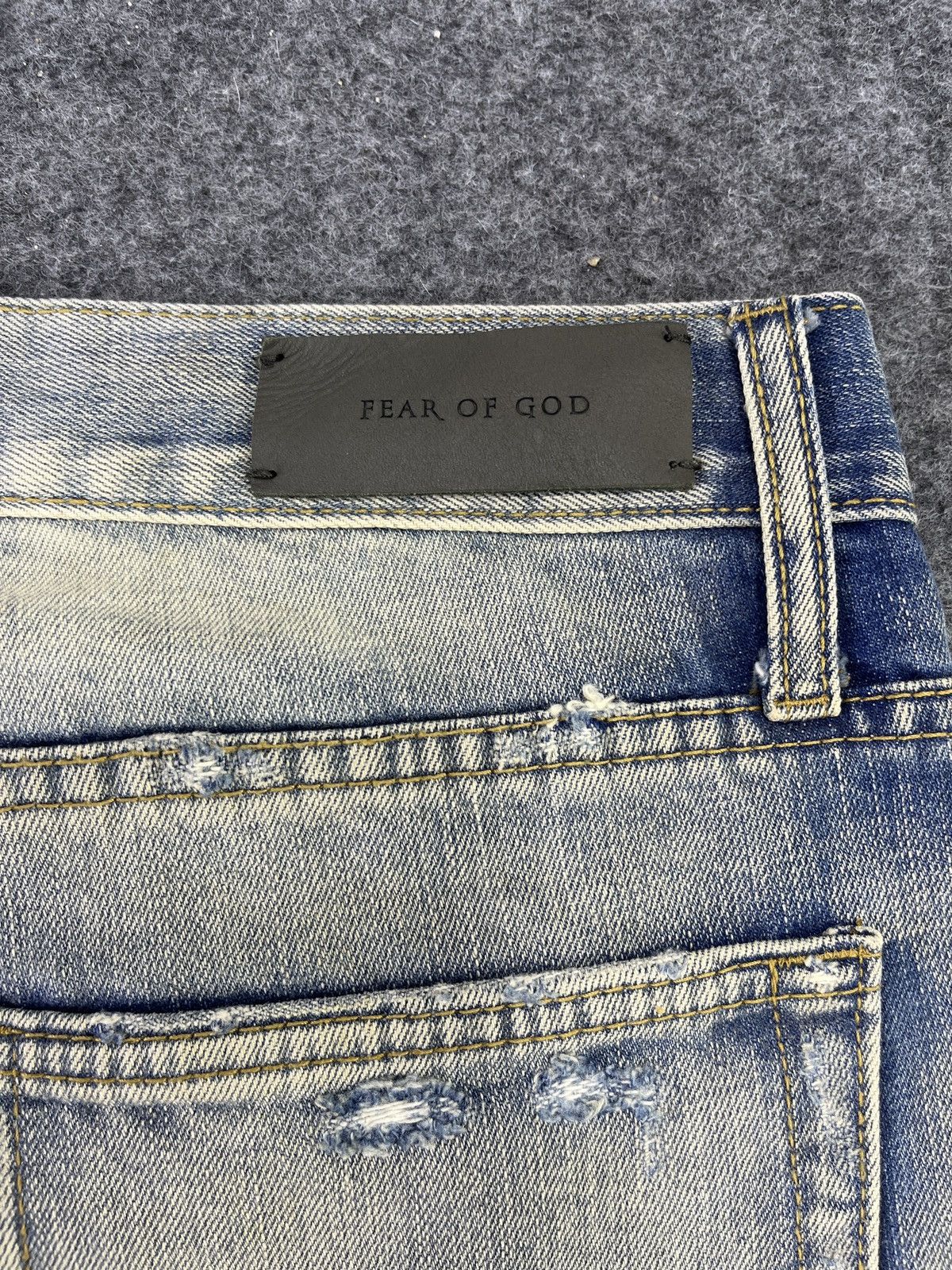 Japanese Brand × Vintage Fear Of God Selvedge Edge Jeans Distressed Denim - J862 Size US 32 / EU 48 - 21 Thumbnail