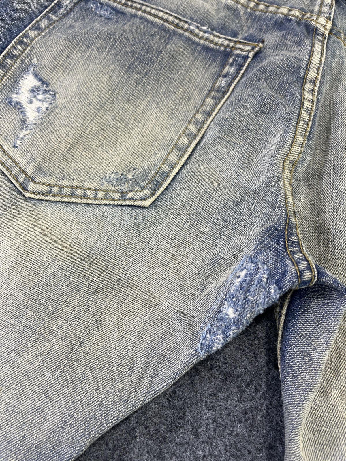 Japanese Brand × Vintage Fear Of God Selvedge Edge Jeans Distressed Denim - J862 Size US 32 / EU 48 - 20 Thumbnail