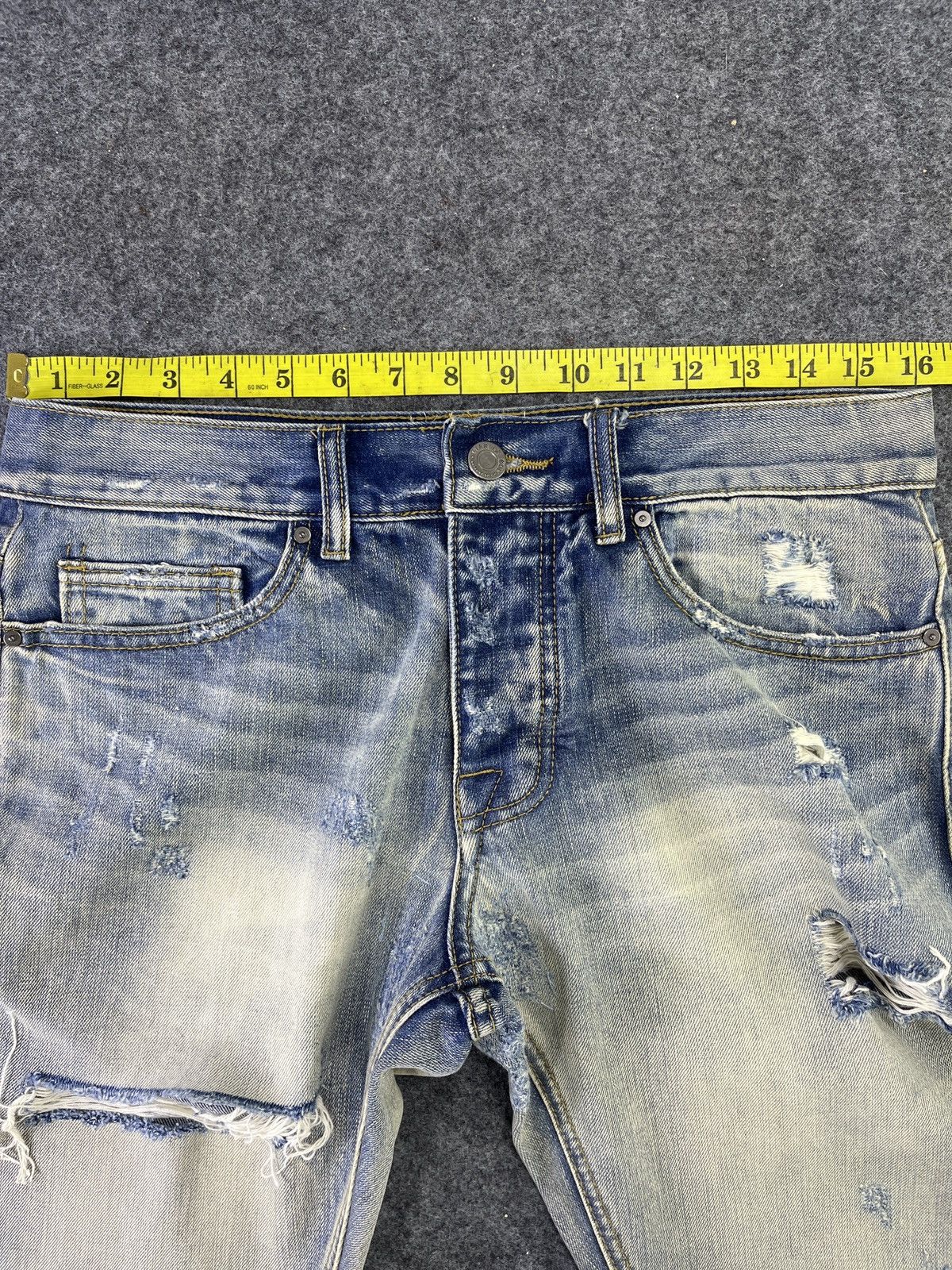 Japanese Brand × Vintage Fear Of God Selvedge Edge Jeans Distressed Denim - J862 Size US 32 / EU 48 - 5 Thumbnail