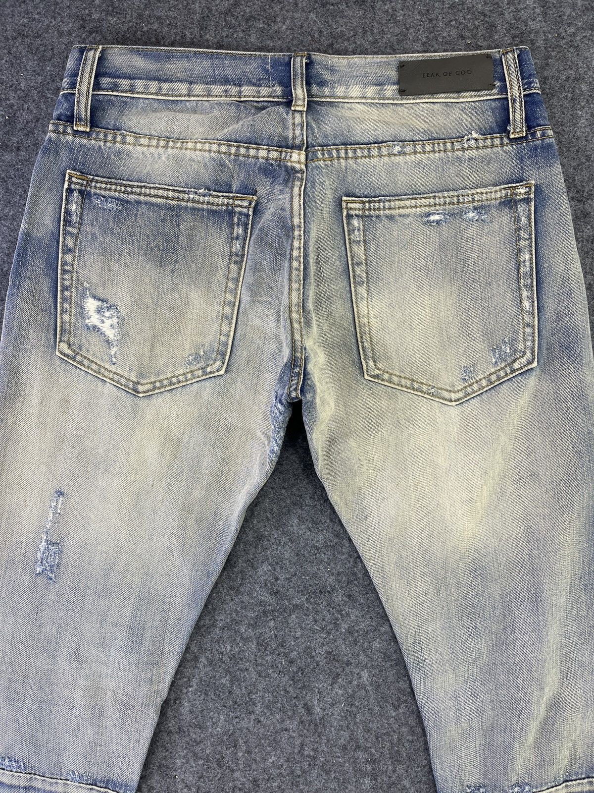 Japanese Brand × Vintage Fear Of God Selvedge Edge Jeans Distressed Denim - J862 Size US 32 / EU 48 - 4 Thumbnail