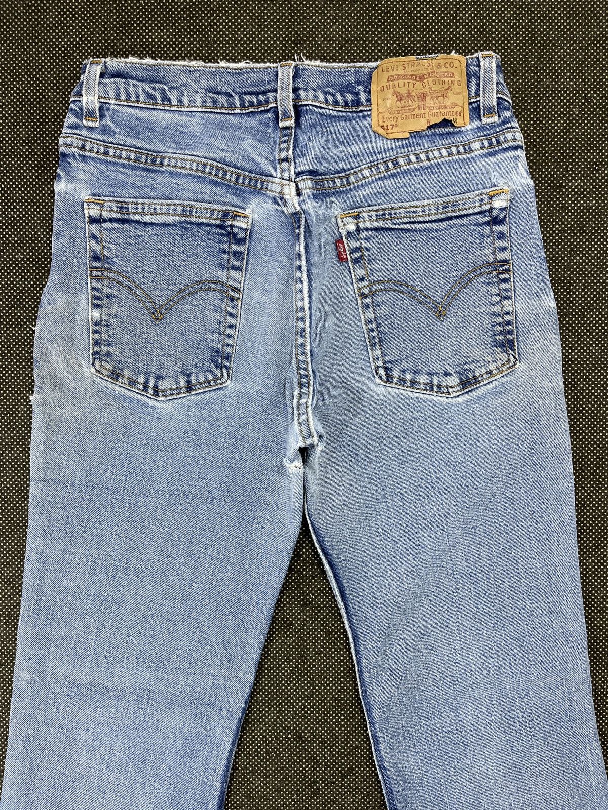 Levi's × Vintage 90s Vintage Levis 517 Cropped Jeans - J616 Size 30" / US 8 / IT 44 - 4 Thumbnail