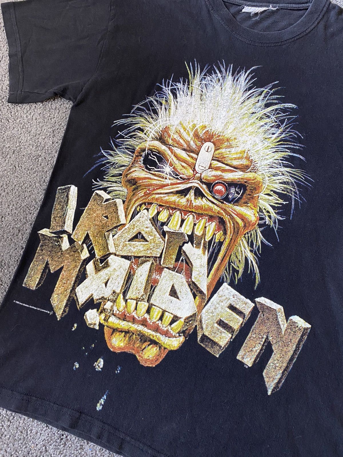 Iron Maiden × Vintage T-shirt Vintage Iron Made 1993s Rap Rock RARE Size US L / EU 52-54 / 3 - 3 Thumbnail