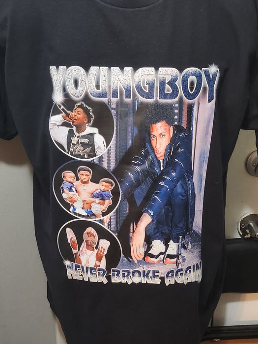 YoungBoy Never Broke Again Rap Shirt, Y2K 90s Hiphop Merch V