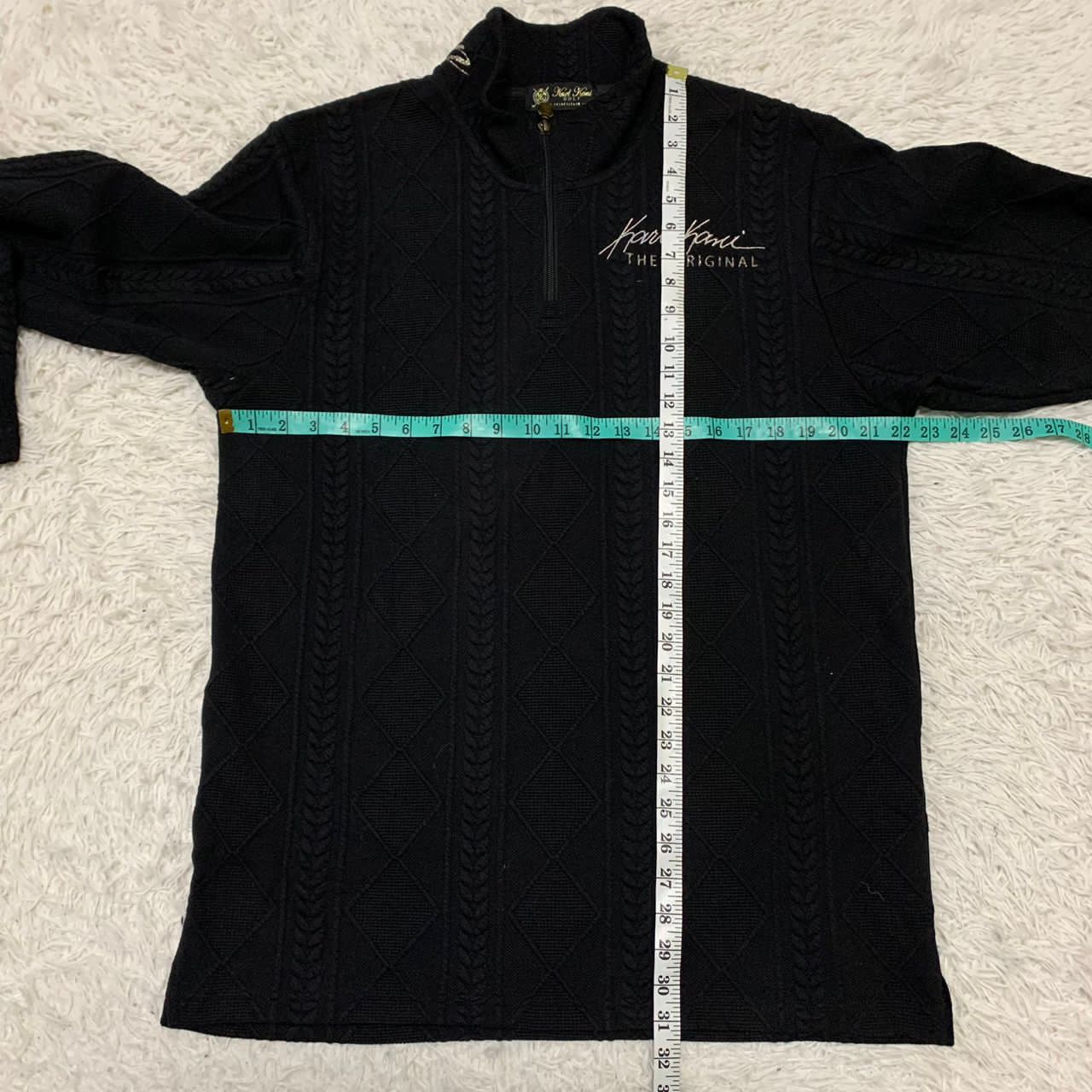 Japanese Brand Karl Kani the original half zip sweater Size US L / EU 52-54 / 3 - 5 Thumbnail