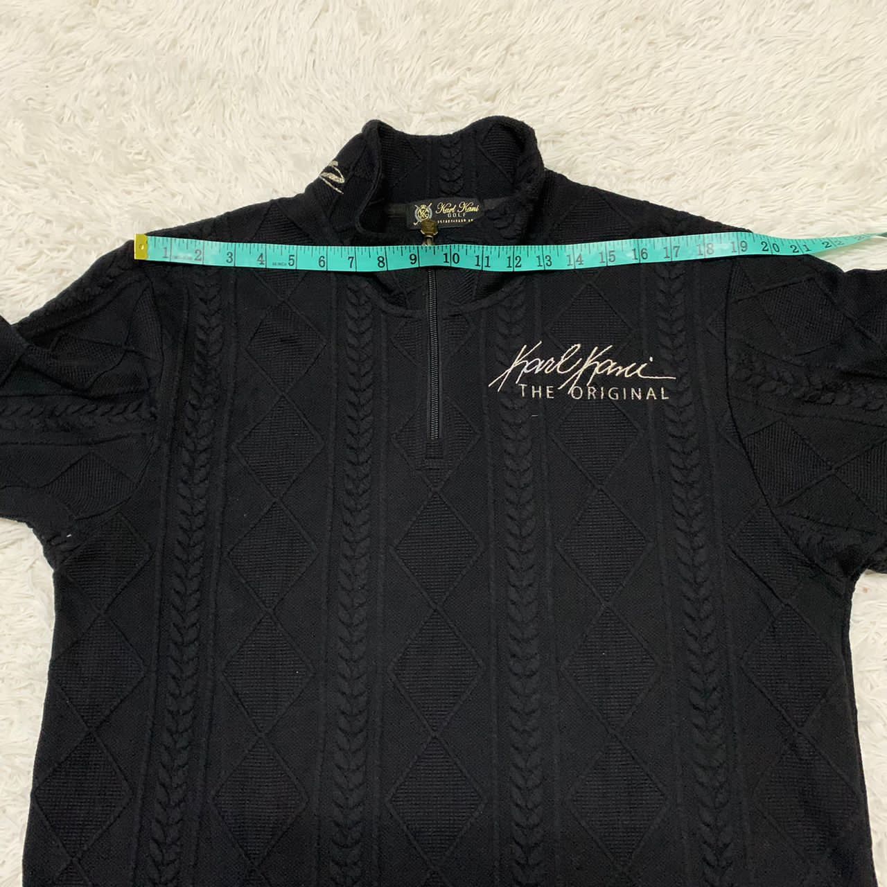Japanese Brand Karl Kani the original half zip sweater Size US L / EU 52-54 / 3 - 6 Thumbnail