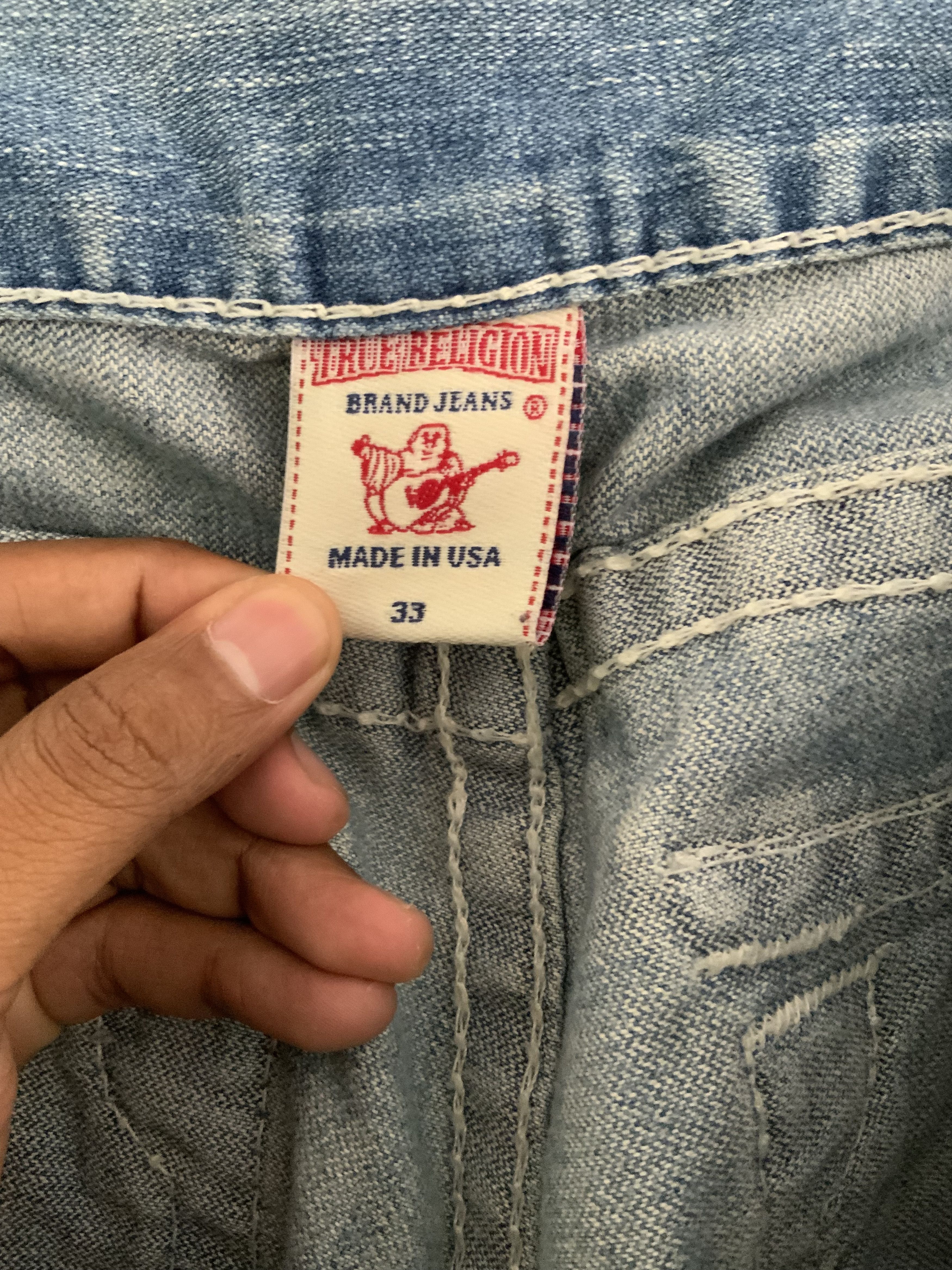 True Religion Vintage True Religion Distressed Denim Size US 33 - 20 Thumbnail